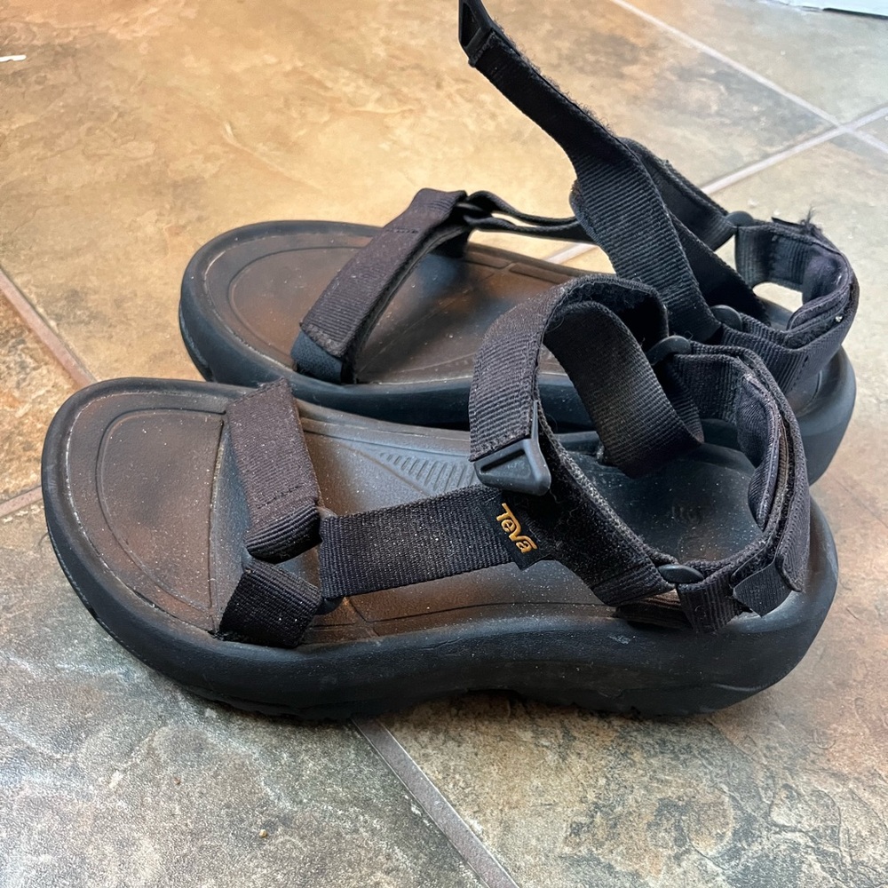 Teva Women Hurricane XLT2 Ampsole Platform Hiking Sandals Size 7 Black